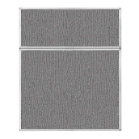 Versare Hush Panel Configurable Cubicle Partition 5' x 6' Slate Fabric 1852417